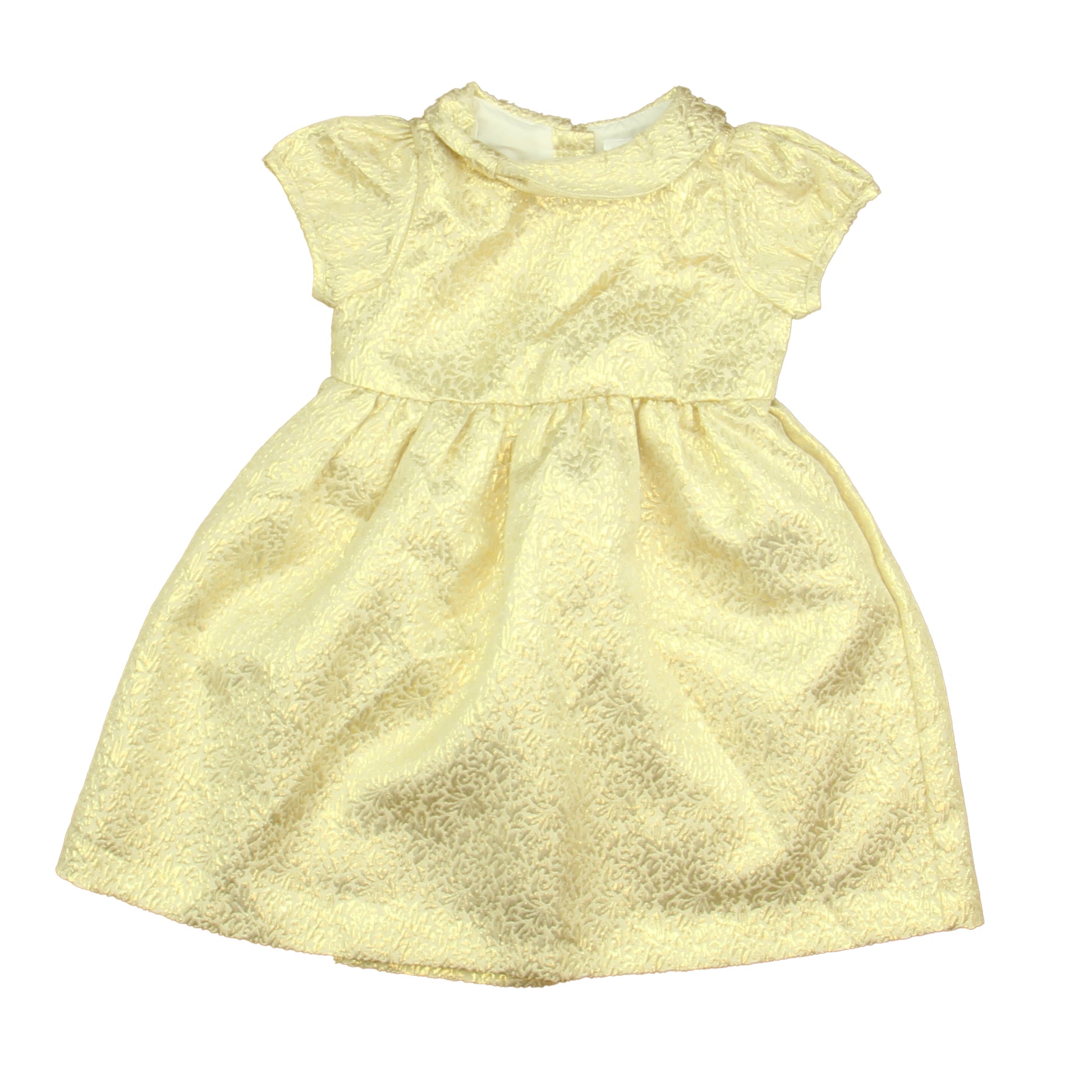Gymboree Girls Gold Dress Size: 6-12 Months Gold