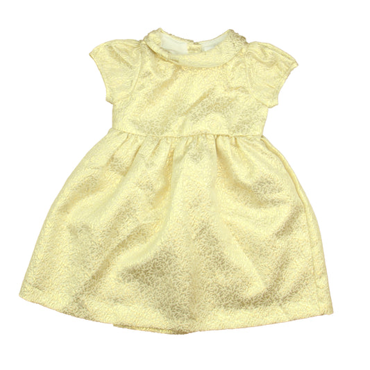 Gymboree Girls Gold Dress Size: 6-12 Months Gold
