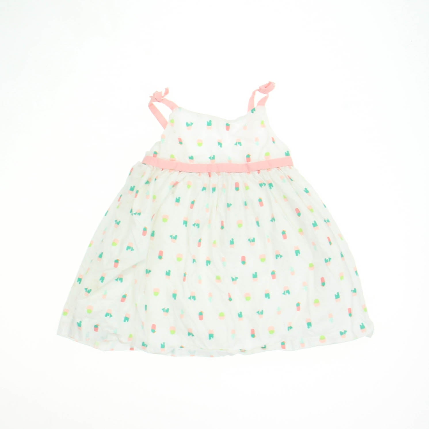 Gymboree Girls White Dress Size: 6-12 Months White