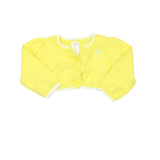 Gymboree Girls Yellow Cardigan Size: 6-12 Months Yellow