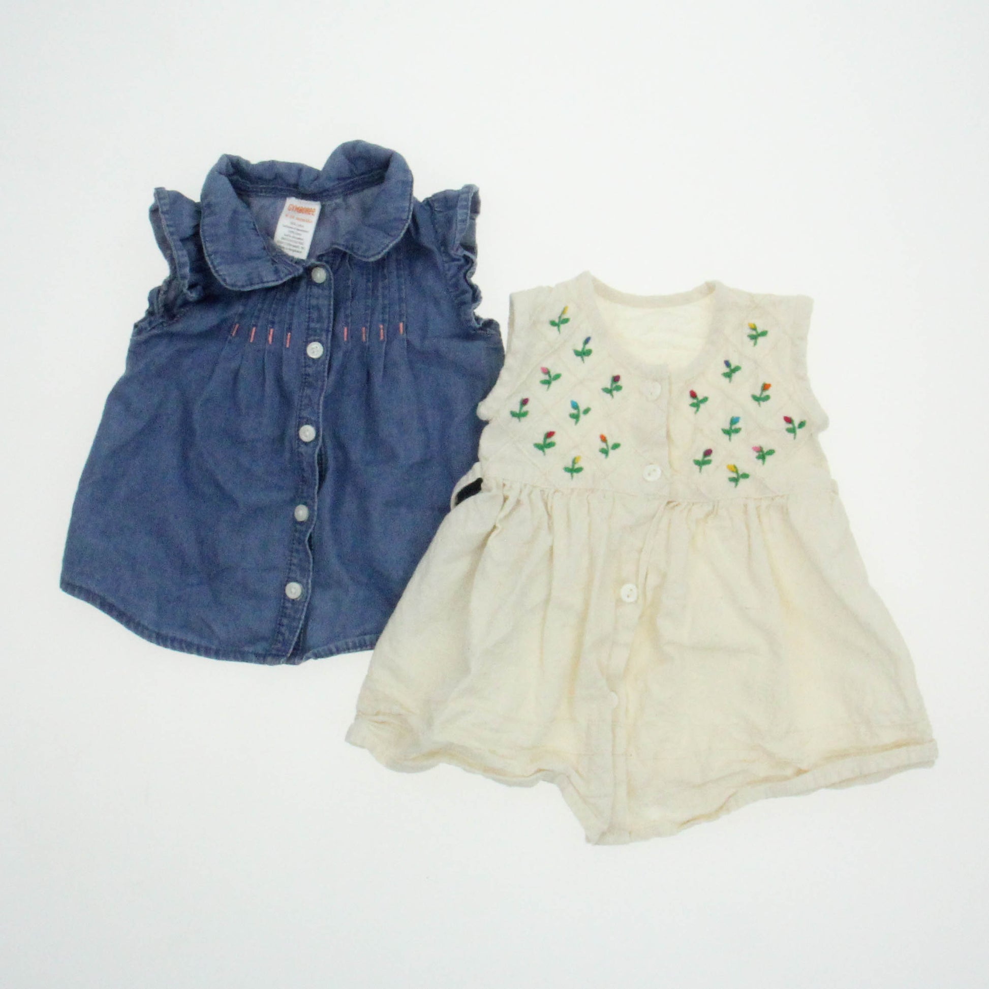 Gymboree | Unknown Brand Girls Blue | White Blouse Size: 6-12 Months Blue | White