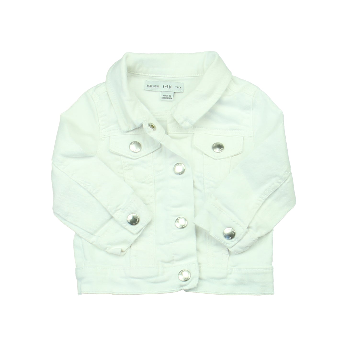 H&M Girls White Jacket Size: 6-9 Months