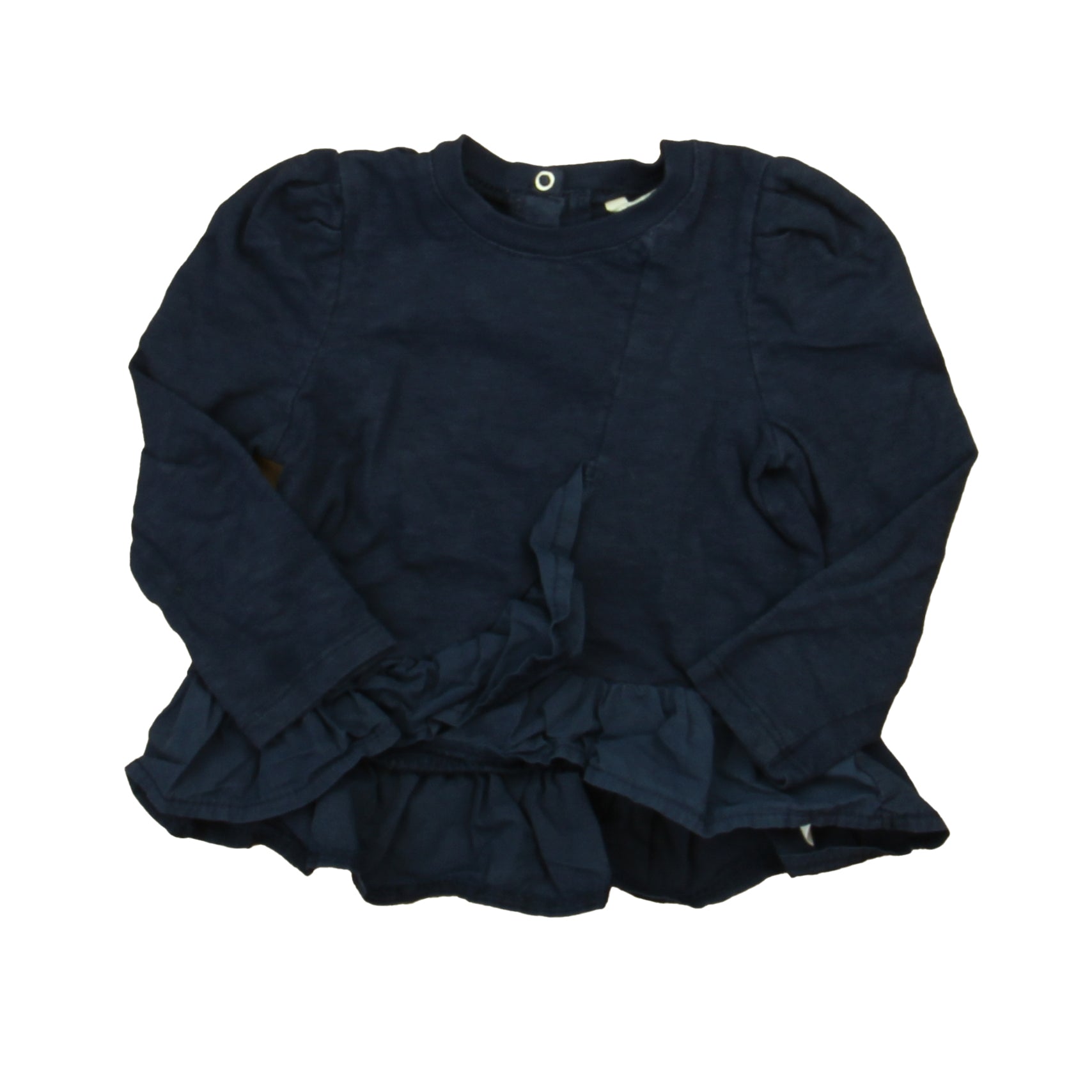 Habitual Girl Girls Navy Long Sleeve Shirt Size: 18 Months Navy