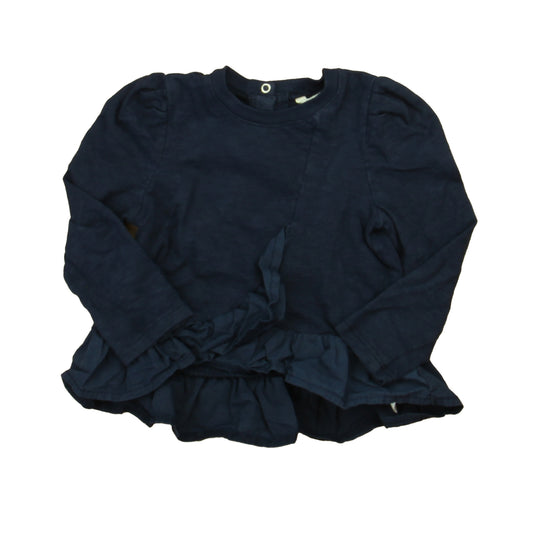 Habitual Girl Girls Navy Long Sleeve Shirt Size: 18 Months Navy