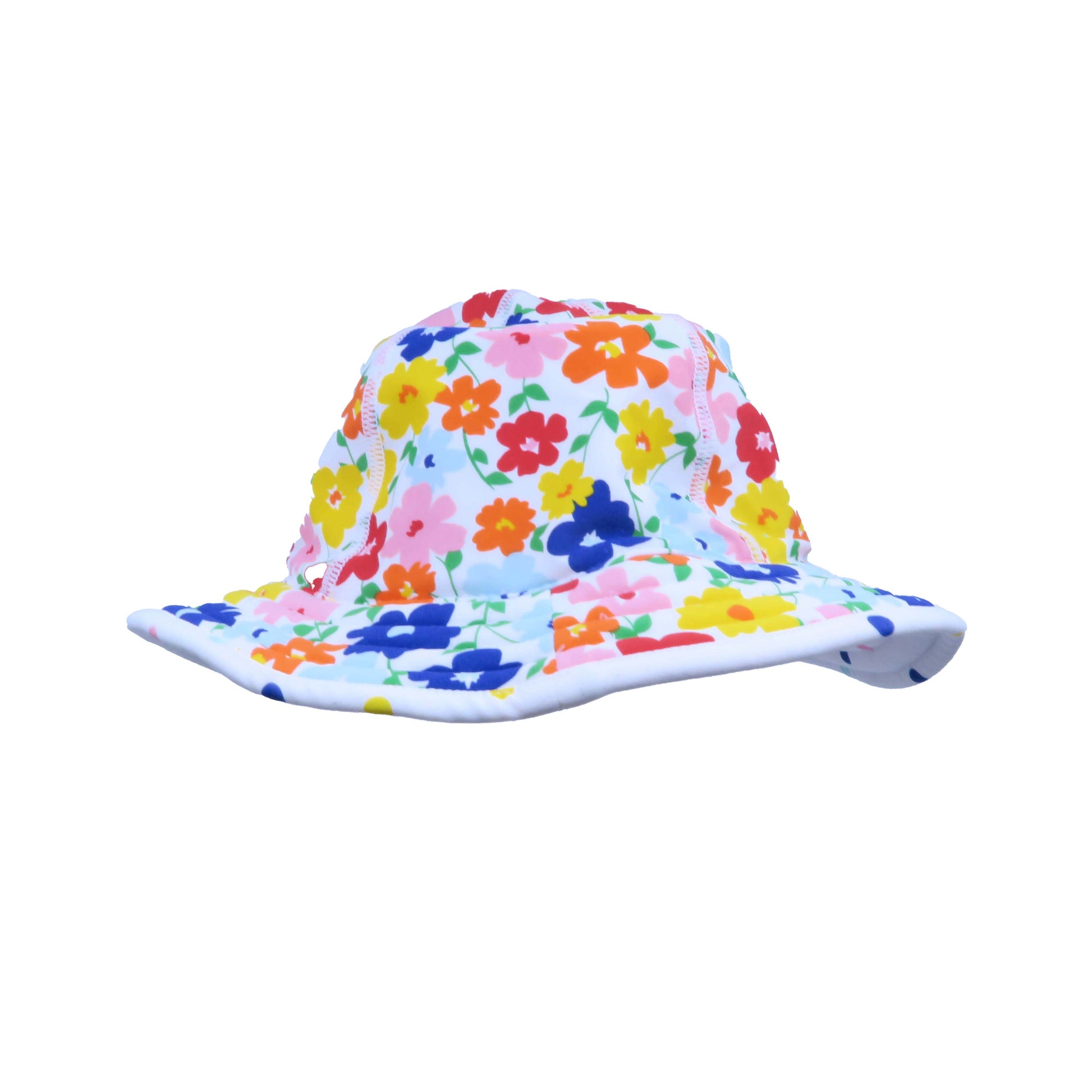 Hanna Anderson Girls Floral | Polka Dots Sun Hat Size: 0-12 Months Floral | Polka Dots