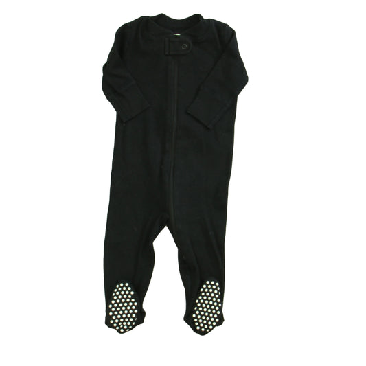 Hanna Andersson Unisex Black 1-piece footed Pajamas Size: 0-3 Months Black