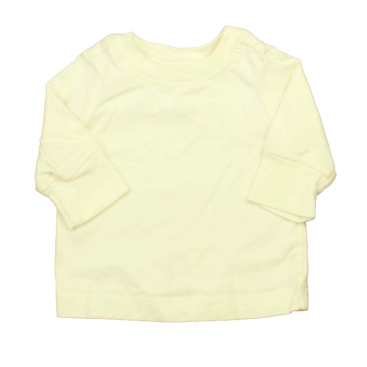 Hanna Andersson Unisex Ivory Long Sleeve T-Shirt Size: 0-3 Months Ivory