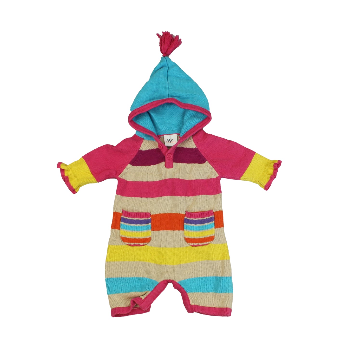 Hanna Andersson Girls Multi | Stripes Long Sleeve Outfit Size: 0-3 Months Multi | Stripes