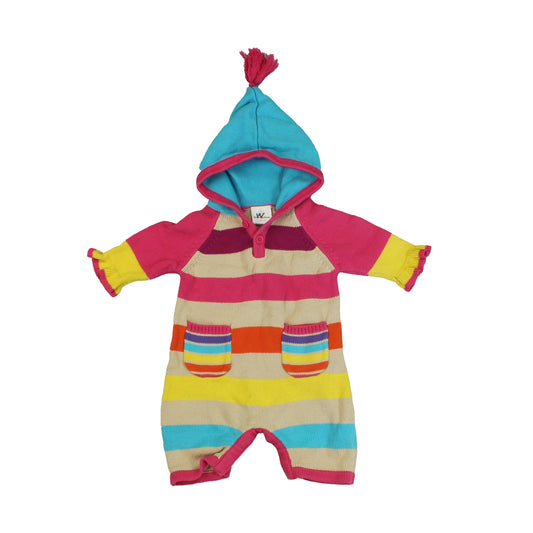 Hanna Andersson Girls Multi | Stripes Long Sleeve Outfit Size: 0-3 Months Multi | Stripes