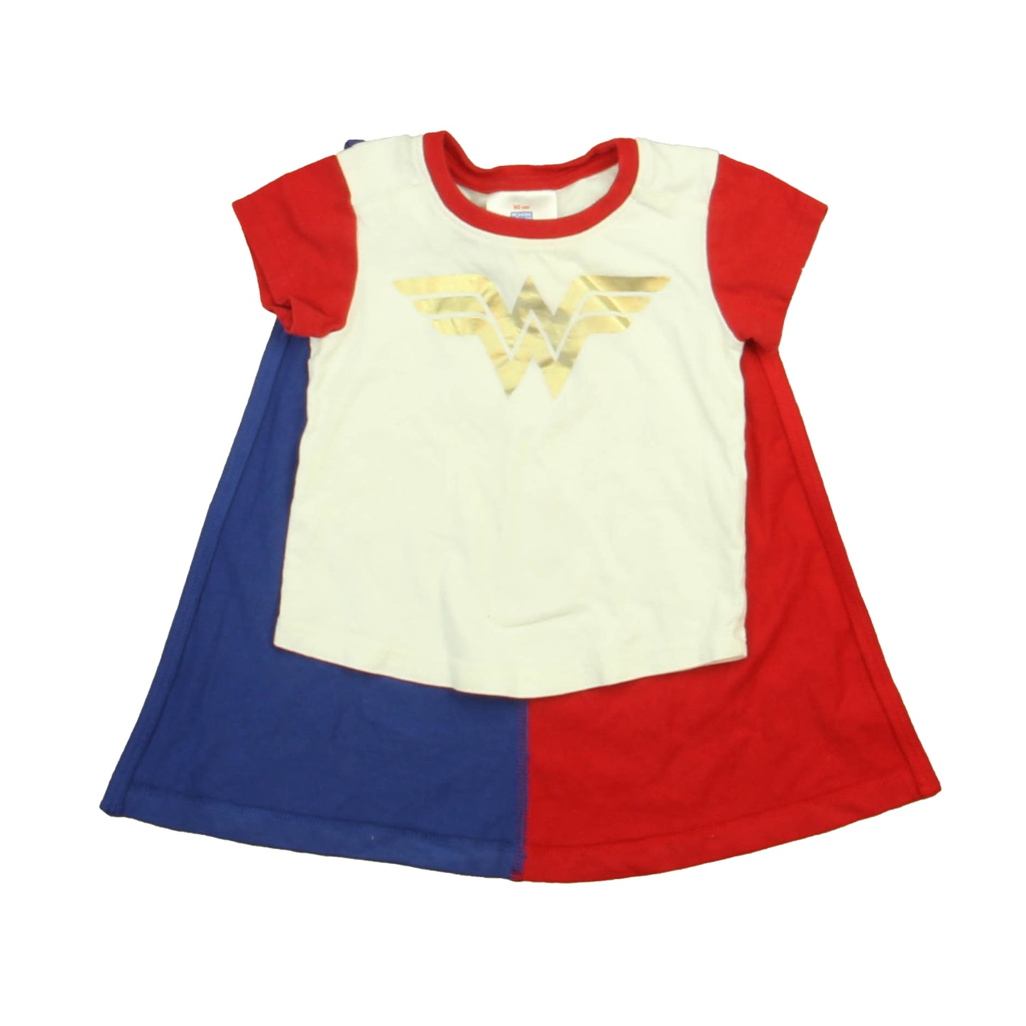 Hanna Andersson Girls Red | White Wonder Woman T-Shirt Size: 12-18 Months Red | White Wonder Woman
