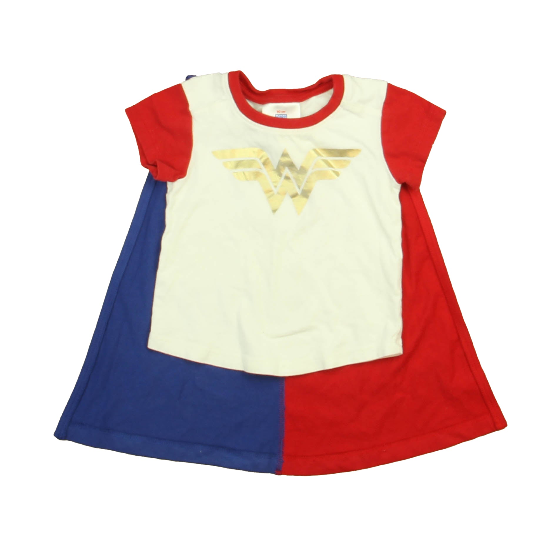 Hanna Andersson Girls Red | White Wonder Woman T-Shirt Size: 12-18 Months Red | White Wonder Woman