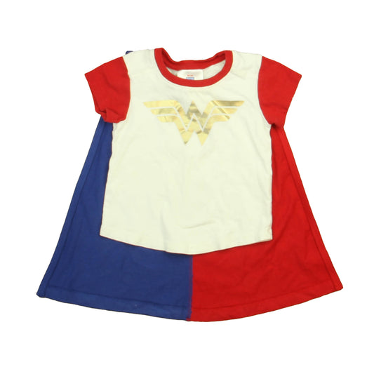 Hanna Andersson Girls Red | White Wonder Woman T-Shirt Size: 12-18 Months Red | White Wonder Woman