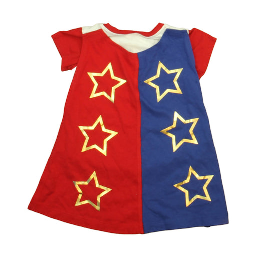 Hanna Andersson Girls Red | White Wonder Woman T-Shirt Size: 12-18 Months Red | White Wonder Woman