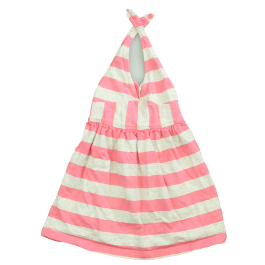 Hanna Andersson Girls Pink | Gray Dress Size: 18-24 Months Pink | Gray