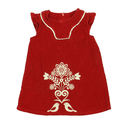 Hanna Andersson Girls Red Jumper Size: 18-24 Months