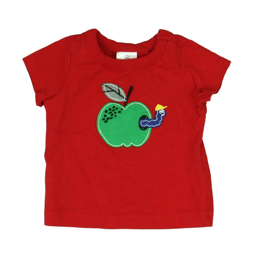 Hanna Andersson Unisex Red | Apple T-Shirt Size: 3-6 Months (60) Red | Apple