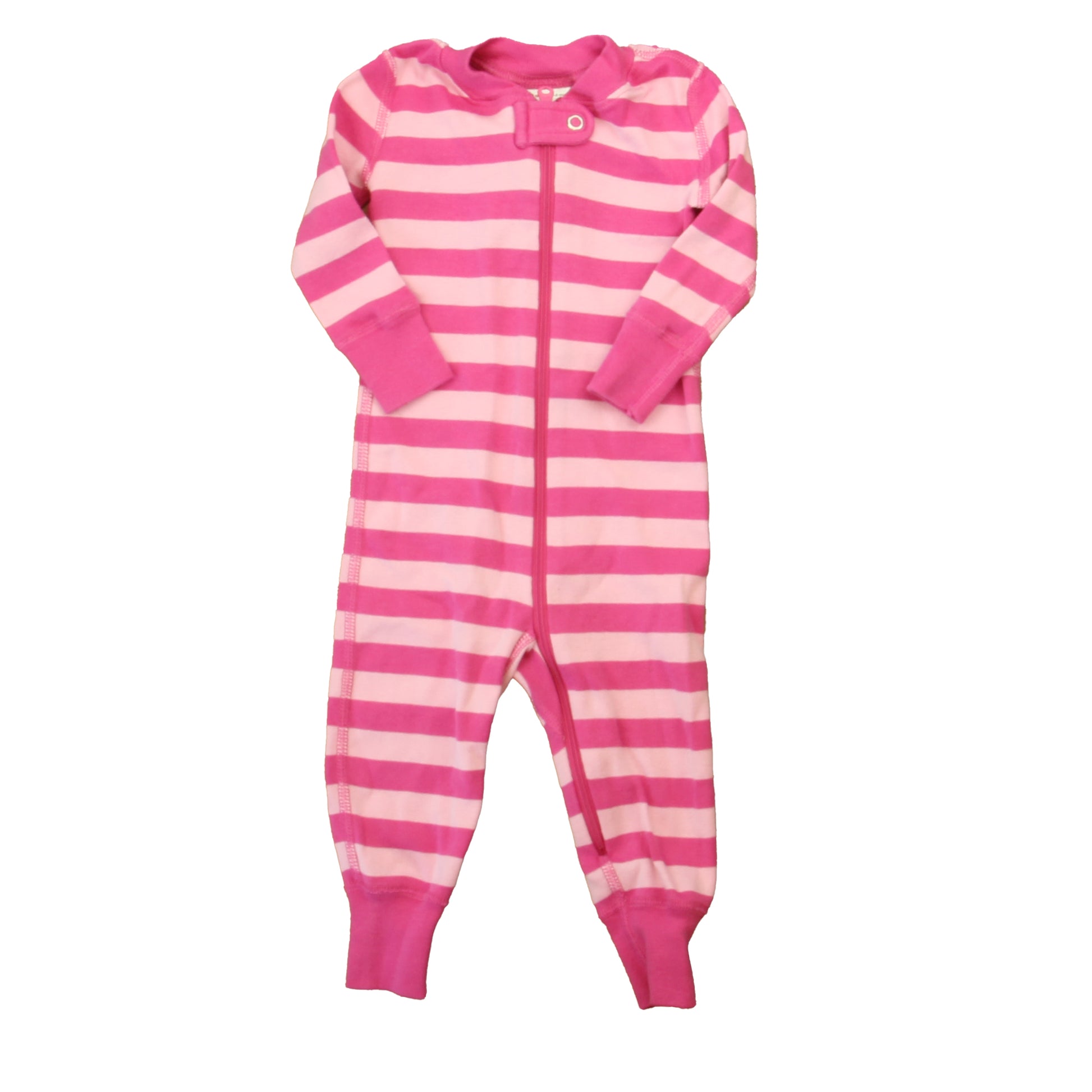 Hanna Andersson Girls Pink Stripe 1-piece Non-footed Pajamas Size: 3-6 Months Pink Stripe