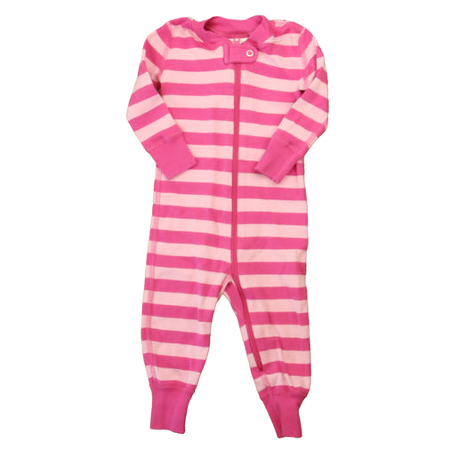 Hanna Andersson Girls Pink Stripe 1-piece Non-footed Pajamas Size: 3-6 Months Pink Stripe