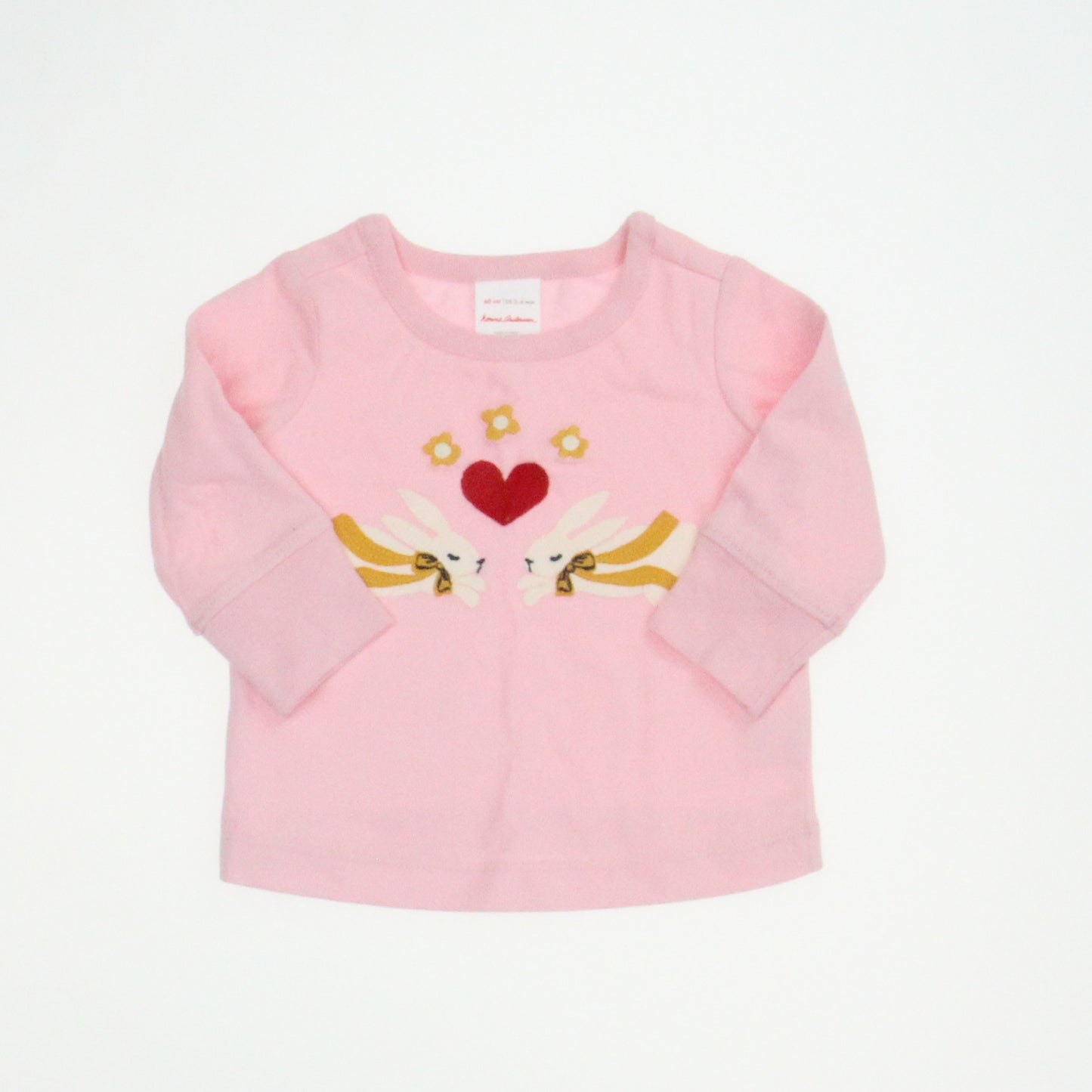 Hanna Andersson Girls Pink Long Sleeve T-Shirt Size: 3-6 Months