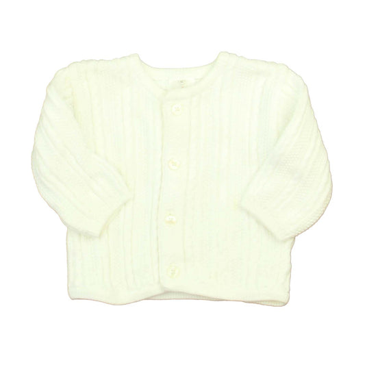 Hanna Andersson Unisex White Cardigan Size: 3-6 Months White