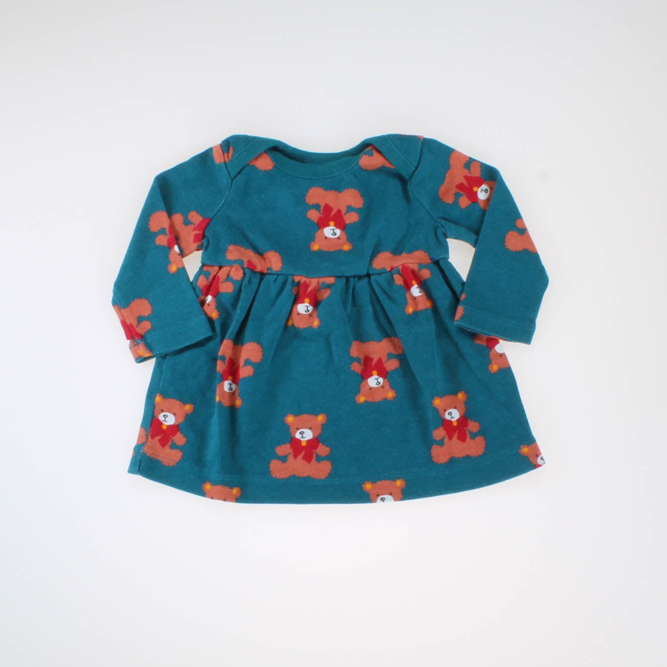 Hanna Andersson Girls Teal | Bears Dress Size: 3-6 Months Teal | Bears