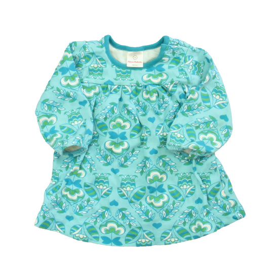 Hanna Andersson Girls Aqua | Green Dress Size: 6-12 Months