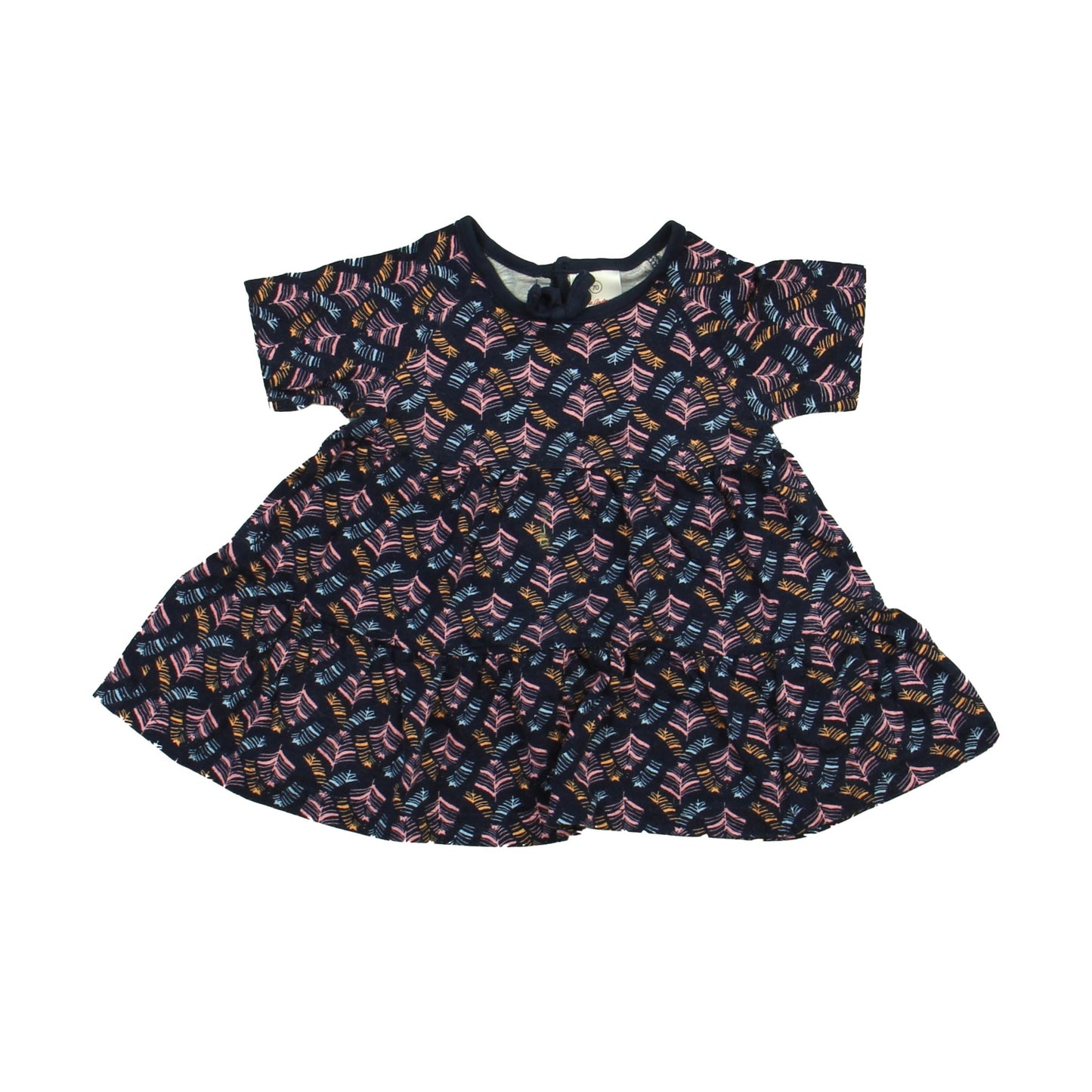 Hanna Andersson Girls Navy | Pink Dress Size: 6-12 Months Navy | Pink