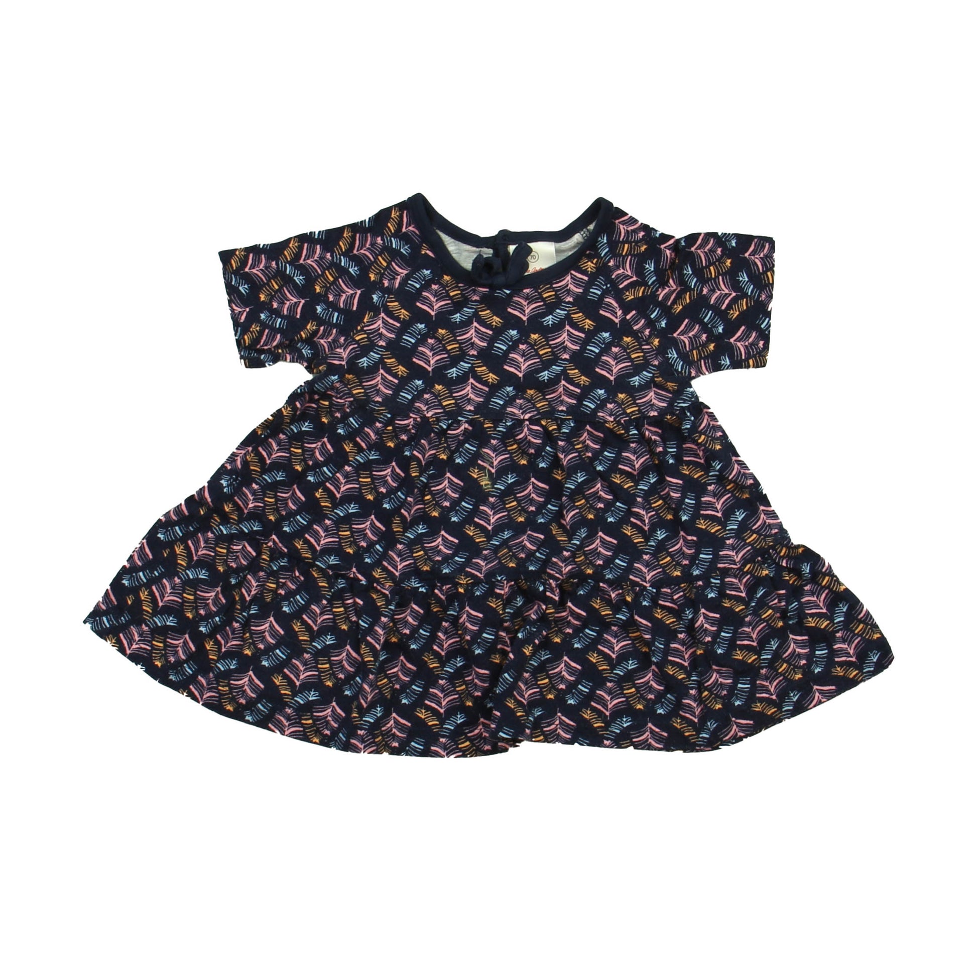 Hanna Andersson Girls Navy | Pink Dress Size: 6-12 Months Navy | Pink