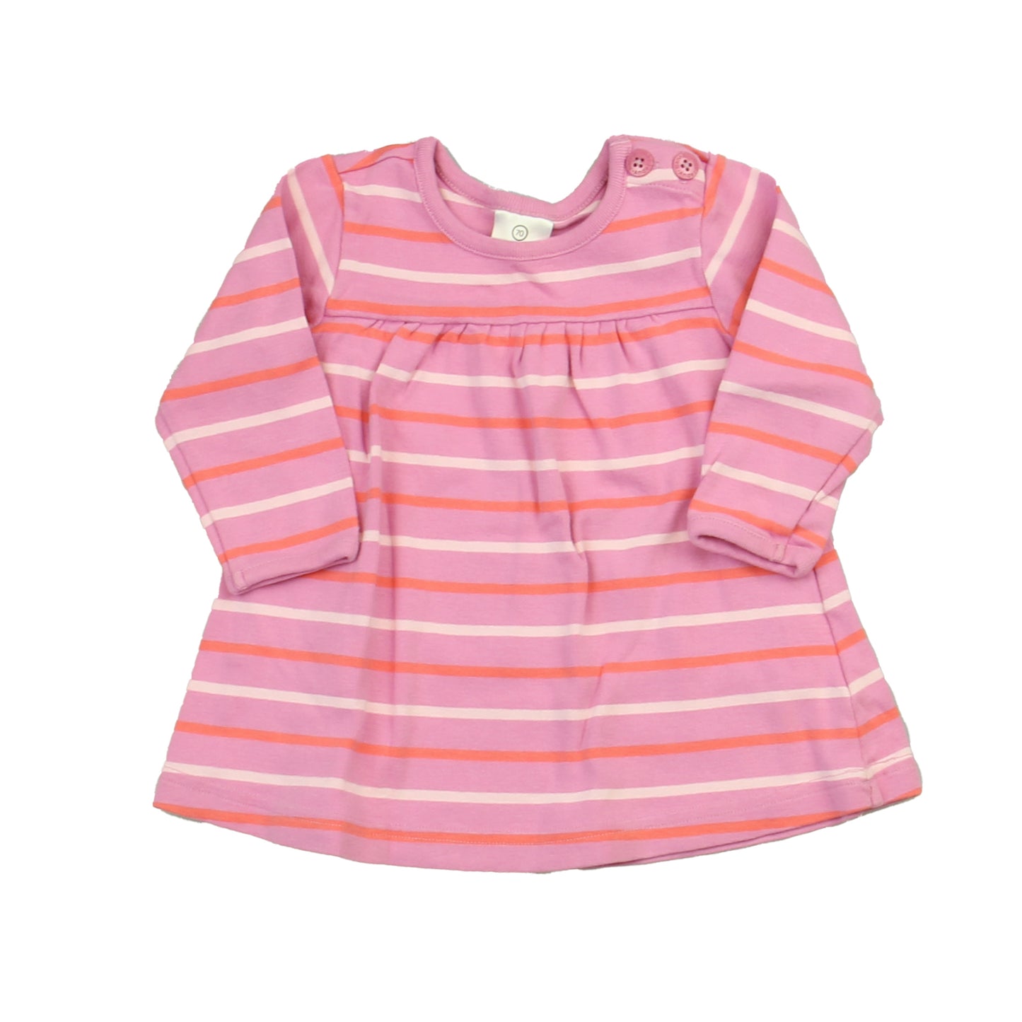 Hanna Andersson Girls Pink Stripe Dress Size: 6-12 Months Pink Stripe