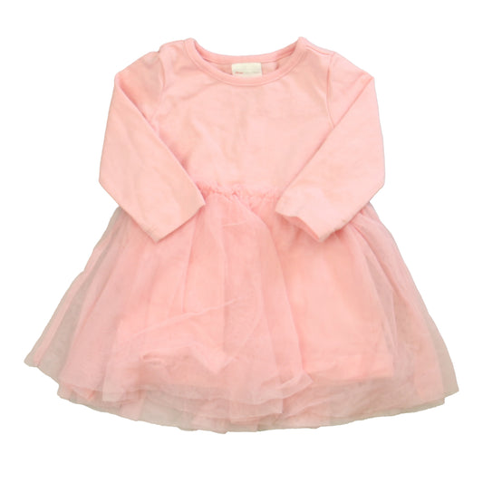 Hanna Andersson Girls Pink Dress Size: 6-12 Months