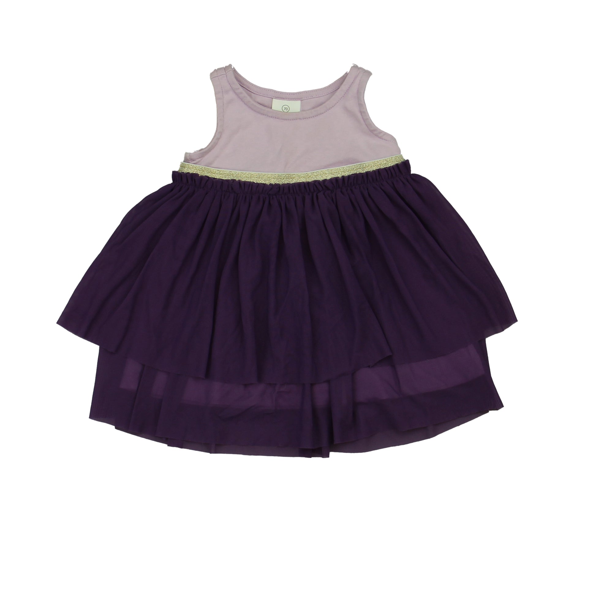Hanna Andersson Girls Purple | Lavender Dress Size: 6-12 Months Purple | Lavender