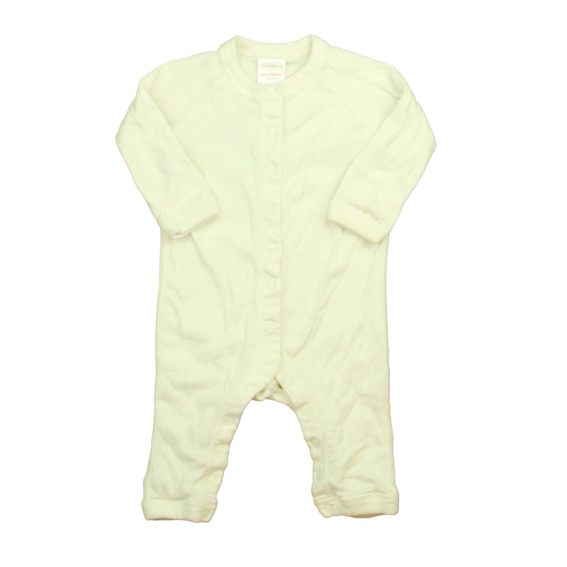 Hanna Andersson Unisex White Long Sleeve Outfit Size: 6-12 Months White