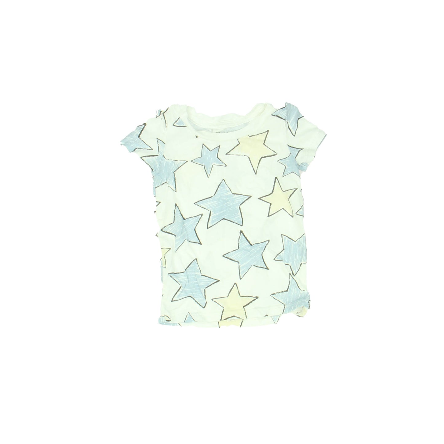 Hart + Land Boys White | Stars T-Shirt Size: 6-12 Months White | Stars