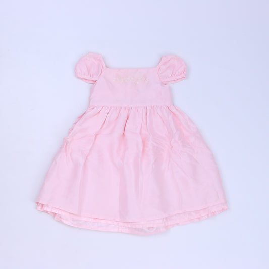 Hartstrings Girls Pink Dress Size: 12 Months Pink