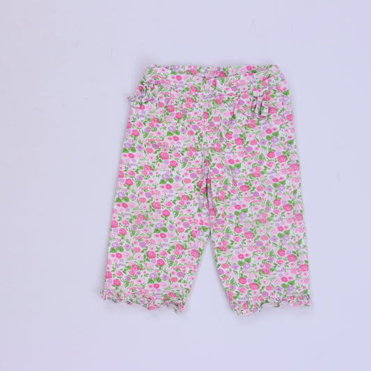 Hartstrings Girls White Floral Pants Size: 12 Months White Floral