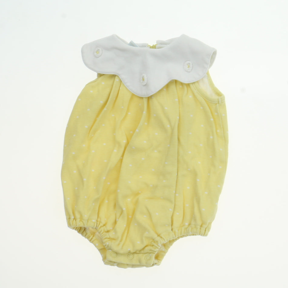 Hartstrings Girls Yellow | White Onesie Size: 12 Months Yellow | White