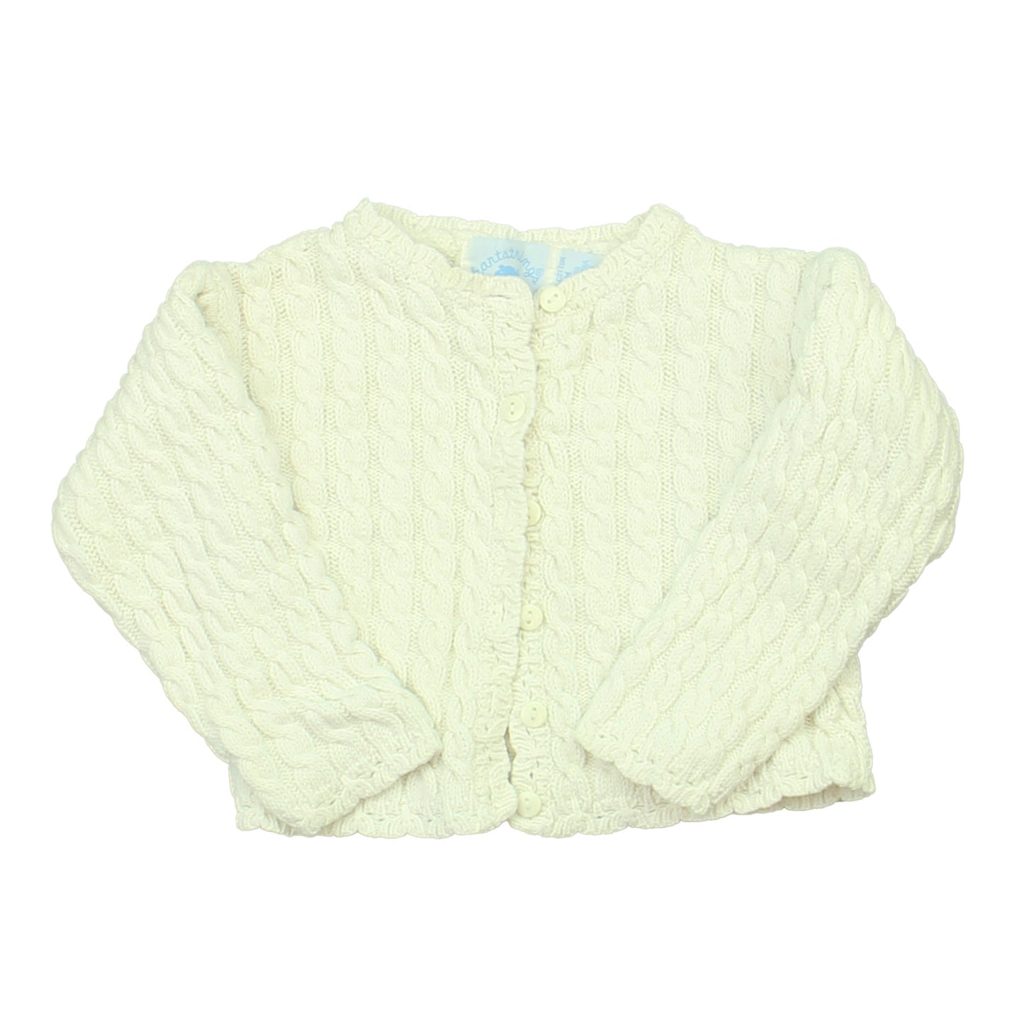 Hartstrings Girls White Cardigan Size: 18 Months White