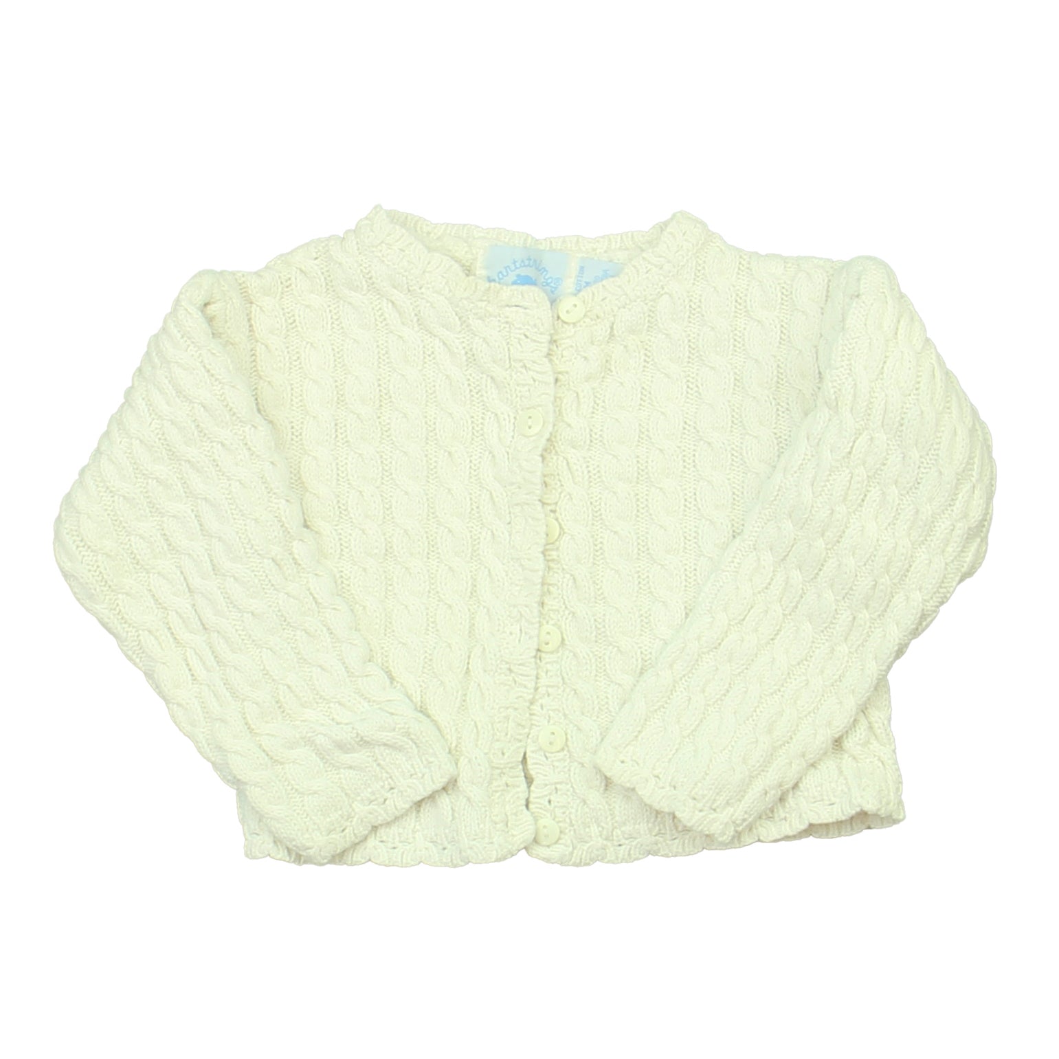 Hartstrings Girls White Cardigan Size: 18 Months White