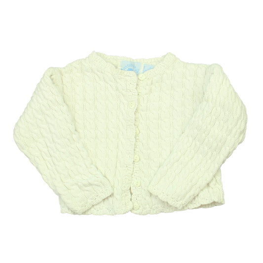 Hartstrings Girls White Cardigan Size: 18 Months White