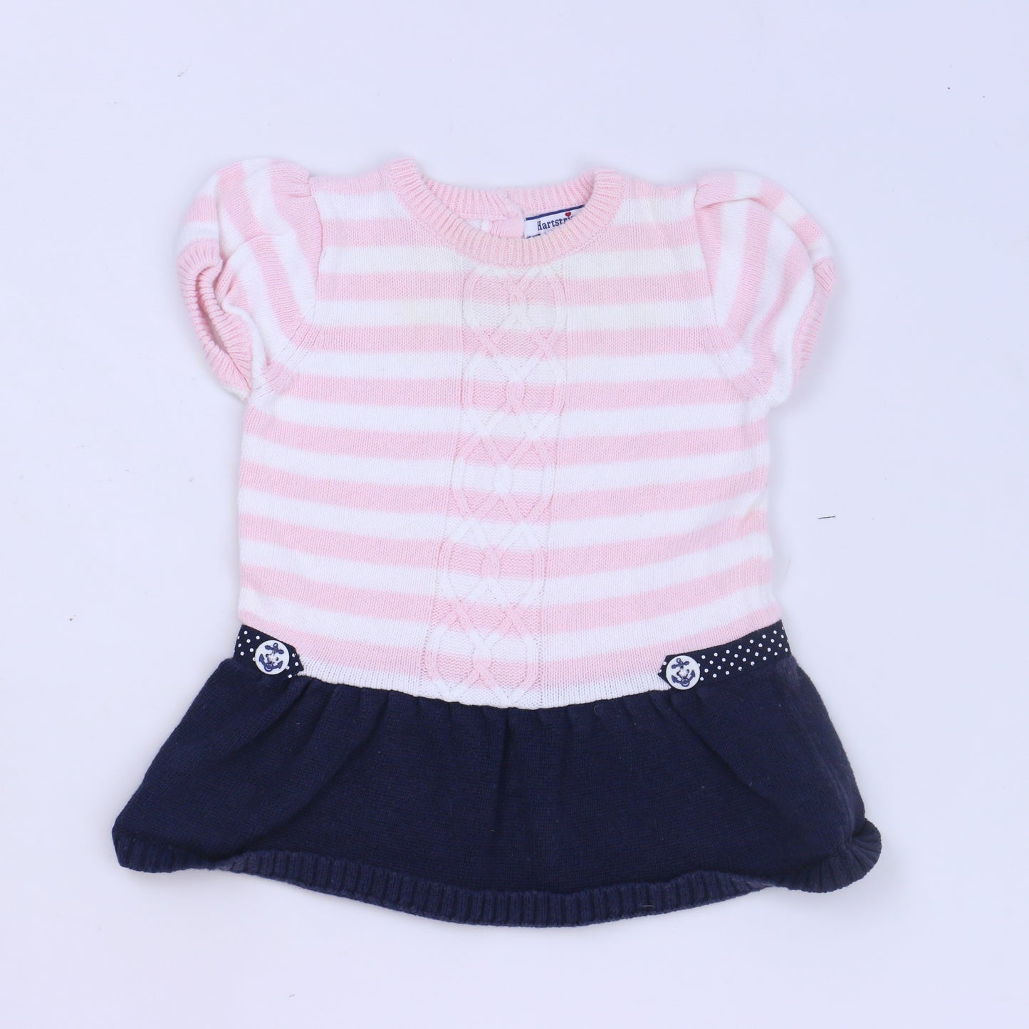 Hartstrings Girls Pink | Blue Dress Size: 3-6 Months Pink | Blue