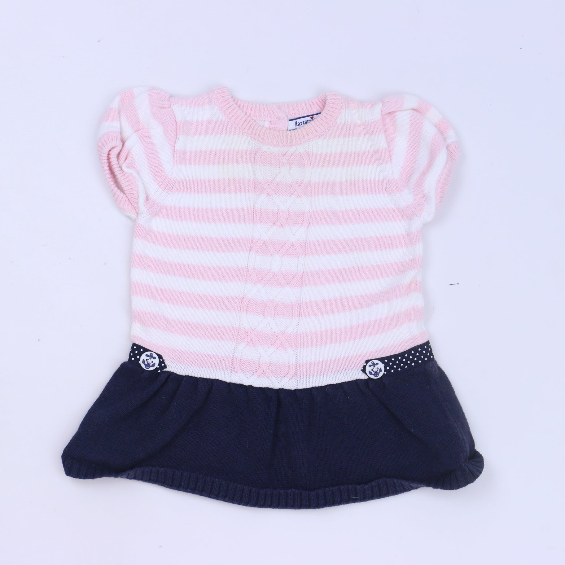 Hartstrings Girls Pink | Blue Dress Size: 3-6 Months Pink | Blue