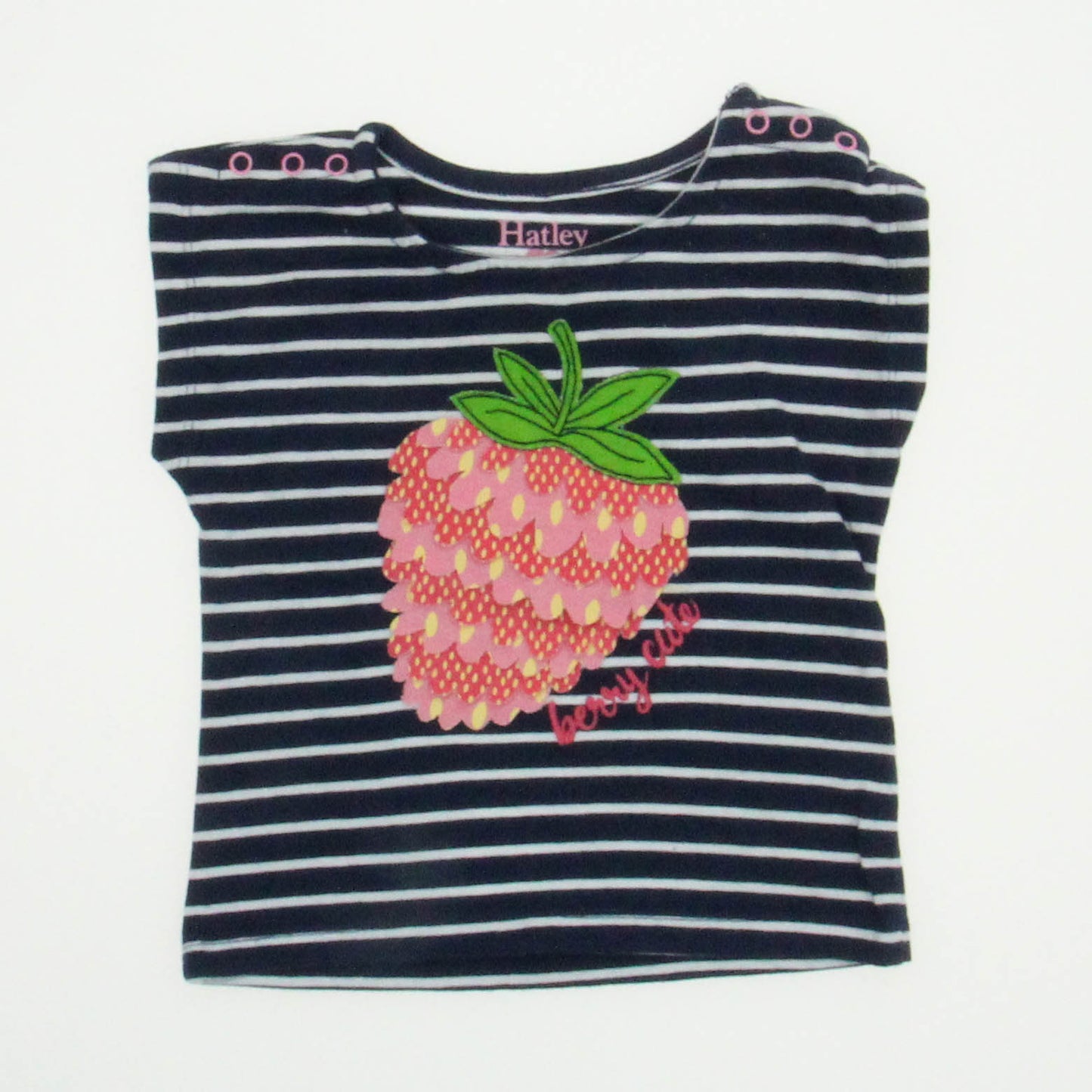 Hatley Girls Blue | White T-Shirt Size: 3-6 Months Blue | White