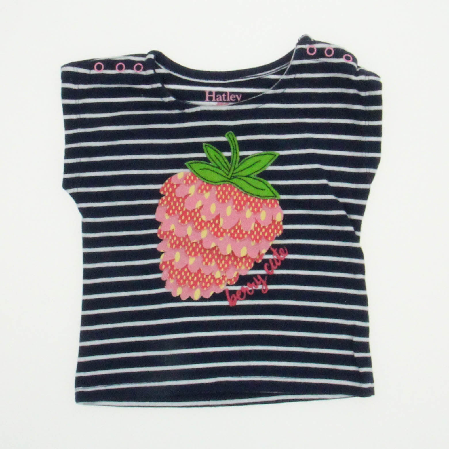 Hatley Girls Blue | White T-Shirt Size: 3-6 Months Blue | White