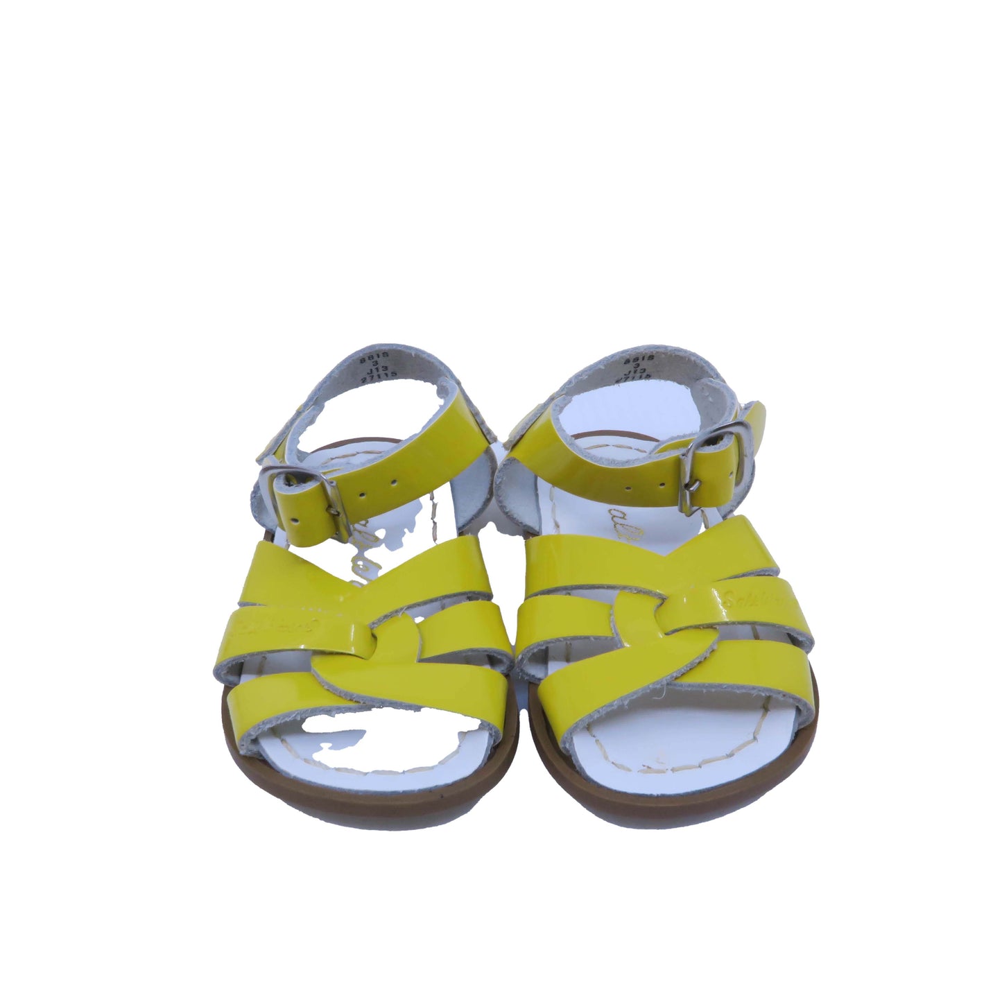 Hoy Saltwater Girls Yellow Sandals Size: 3 Infant Yellow