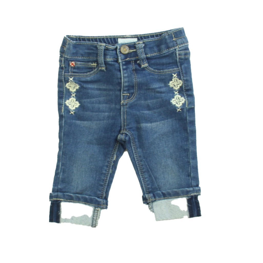 Hudson Girls Blue Jeans Size: 12 Months Blue