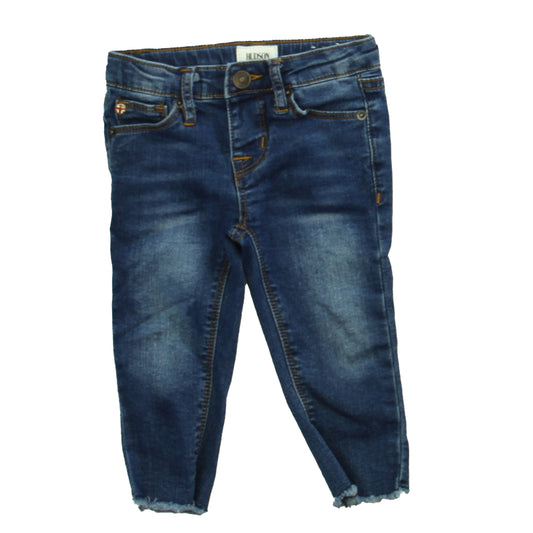 Hudson Girls Blue Jeans Size: 12 Months Blue