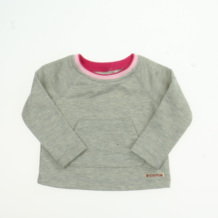 Hudson Girls Gray Sweatshirt Size: 12 Months Gray