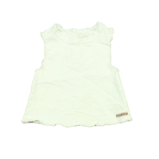 Hudson Girls White Tank Top Size: 12 Months White