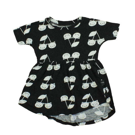 Huxbaby Girls Black | White Dress Size: 12-18 Months Black | White