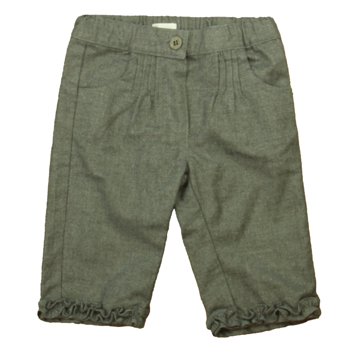 Il Gufo Girls Gray Pants Size: 18 Months Gray